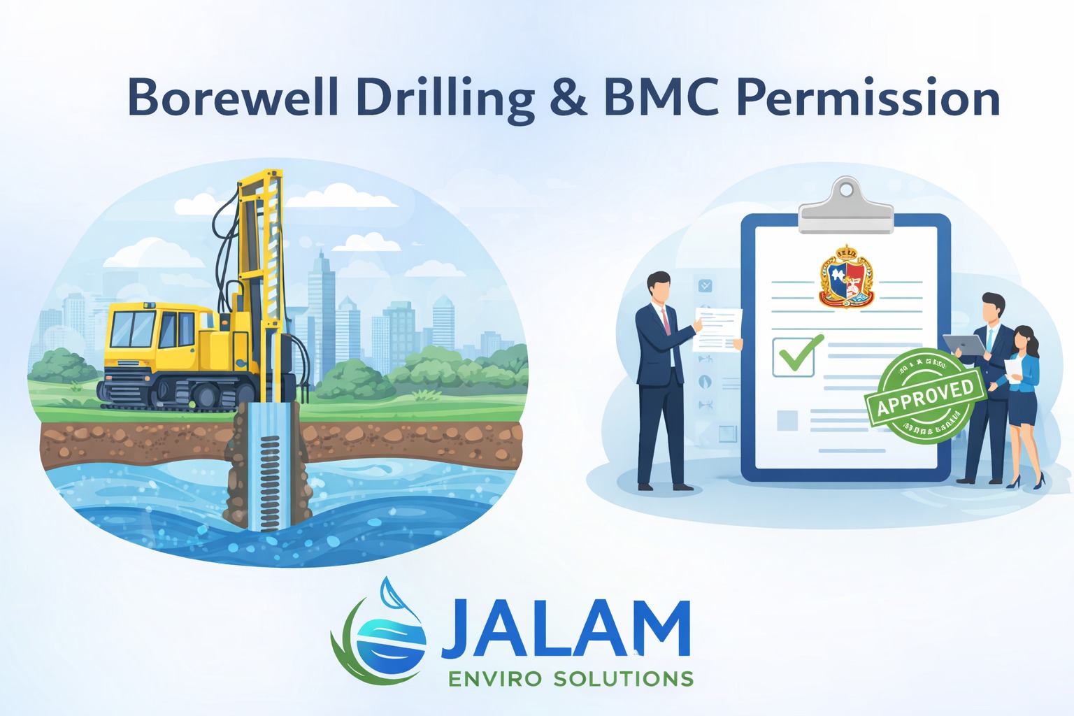 Borewell Drilling and BMC Permission