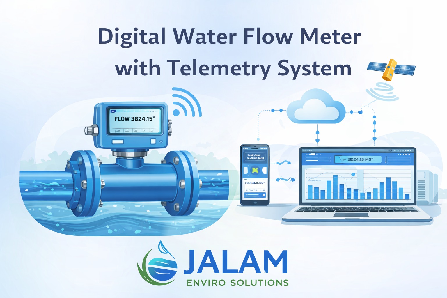 Digital Water Flow Meter with Telemetry